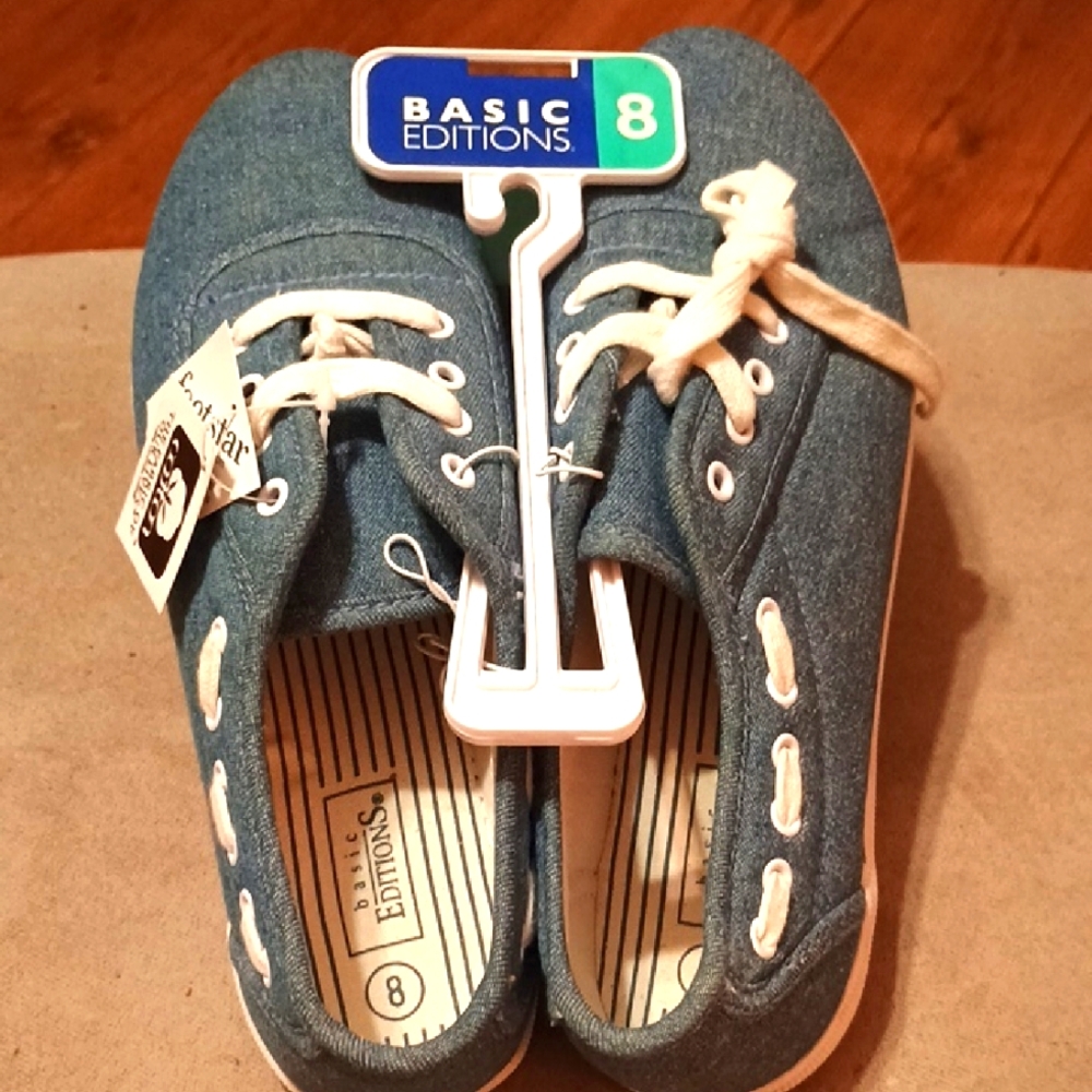Basic Editions Kids Blue Canvas Shoes